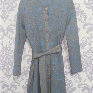 Light blue and gray long dress- Size 40